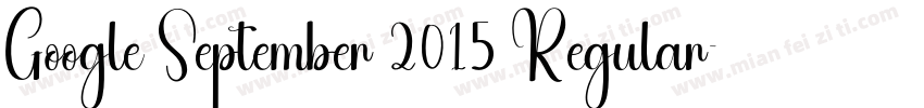 Google September 2015 Regular字体转换